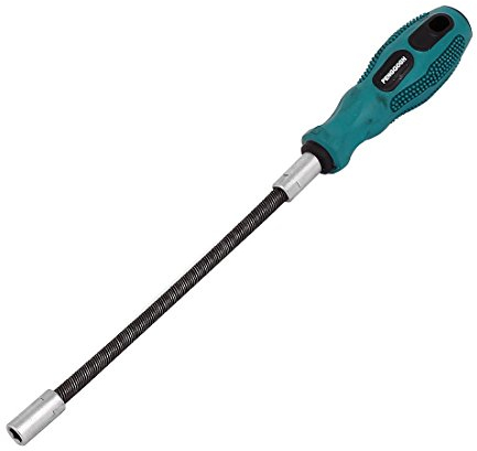 Sourcingmap 7mm Hex Socket Nut 310mm Long Wrench Screwdriver Hand Tool Black Green