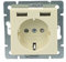 2USB Schutzkontakt-Steckdose cremewei