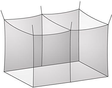 basic nature - Moskitonetz Solo - 2m x1m x 2m
