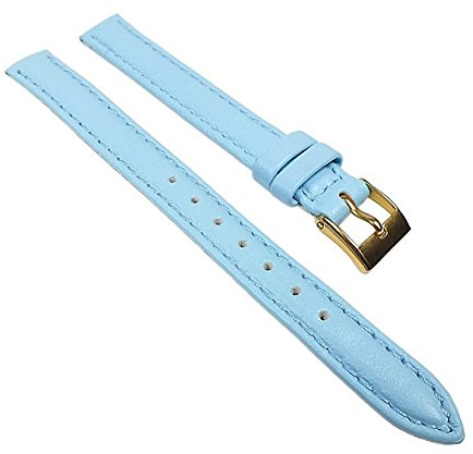 Graf Manufaktur Miami Uhrenarmband Kalbnappa Band Hellblau 22559G, Stegbreite:17mm