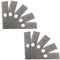 10 Pack - USA Mower Blades® 8 x 2 x 0.120, 1 Center Hole Edger Blade Unpainted fits Echo®, Husqvarna®, Stihl®, & RYOBI®