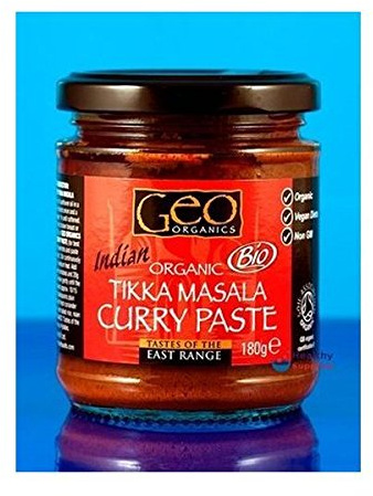 Geo Organics Organic Tikka Curry Paste NAS Vegan 180g (2 pack)