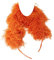 Reissner Lammfelle Boa Schal Stola aus Tibetlammfell Farbe orange JAY12 Boa-140