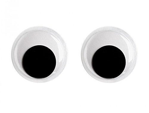 Perlin Wackelaugen Bastelaugen Rund Wackel Augen 4 bis 30 mm Gößenwahl Goggle Eyes (30mm / 16stk)
