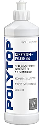 Polytop Kunststoffpflege Gel 500 ml - Für lang anhaltende Konservierung und Farbauffrischung von Gummi und Kunststoff an Auto und Motorrad