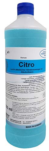 Cleancraft Neutrales Reinigungsmittel HDR-N (1 Liter, auf Alkoholbasis, Zitrusduft, streifenfrei), 7321201