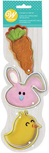 Wilton, Set of 3, Carrot, Bunny & Bird Cookie Cutters, 2308-7556
