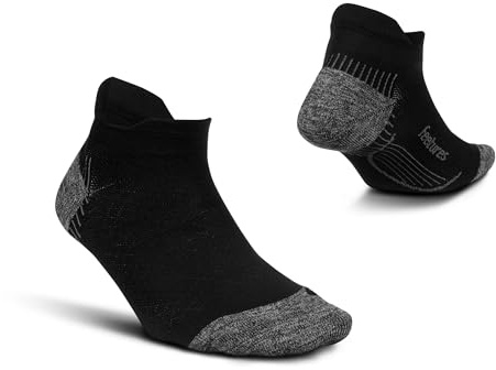 Feetures PF Relief Light Cushion No Show Tab Black Medium