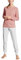 CALIDA Sweet Dreams Bündchen-Pyjama Damen, aus 100% Baumwolle, Hose mit stoffbezogenem Gummibund