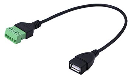 CERRXIAN Câble d'extension USB 2.0 sans soudure - Pas de soudure nécessaire (USB F)