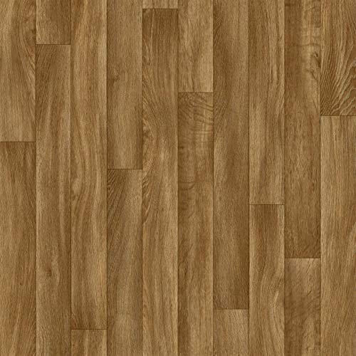 Pacific Forest Oak Wood Effect Vinyl Flooring Lino (2m x 6m)