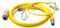 CATERQUIP Yellow Catering Gas Hose 3/4 X 1000mm With Quick Release Coupling
