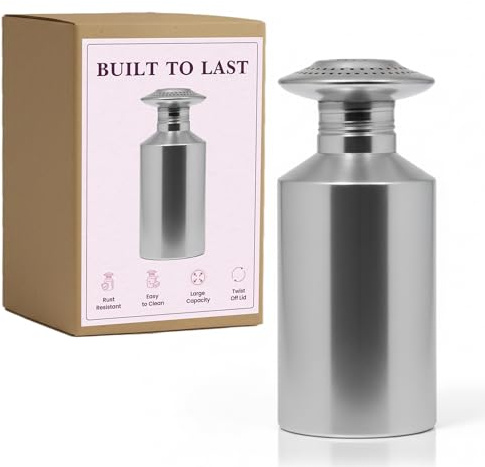 Friteshop Aluminum Salt Shakers – 22Oz Large Shaker with Twist Off Lid 1pck