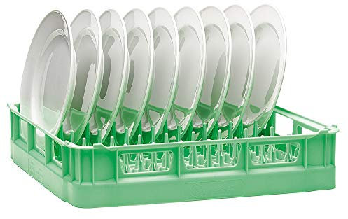 Caterbox Dishwasher Basket for Plates | Plate Peg Rack | 500x500mm | 18 Flat or 12 Deep Plates