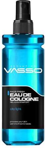 Vasso Aftershave Barber Cologne, Eau De Cologne 370ml | Relaxing Refreshing Spray Lotion | Premium Grooming Product | Long-lasting Fragrance Scent for Men & Women