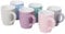 6er Set Kaffeebecher Tassen 200 ml aus Porzellan Kaffee Becher Tasse Uni/Bunt