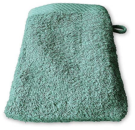 Manopla de baño Luxus Pure Line de Lanudo®, 600 g/m², 21 x 15 cm, 100 % algodón rizado prémium, manopla de baño, toall...