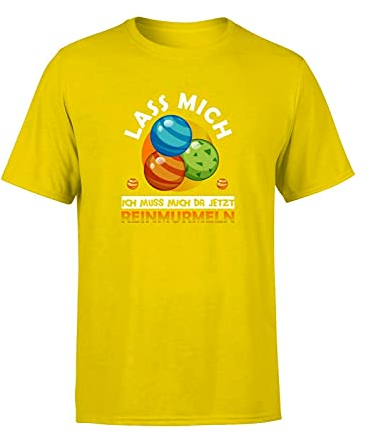 Lustiger Spruch Lass Mich ich muss Mich da jetzt reinmurmeln Brettspiel und Sprüche Herren T-Shirt, Farbe: Gold, Größe: Large