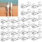 20pcs Cable Clips with Strong Self-Adhesive,Strong Cable Clips Self Adhesive Cable Organisers,Cable Management, Electric Wire Organiser,Plastic Cable Organiser Clip for Securing Cables(Transparent)