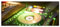 Pixxprint Glasbild Panorama, Wandbild aus Echtglas, Grün beleuchteter DJ Pult, 120x50 cm, inkl. Aufhängung und Abstandshalter