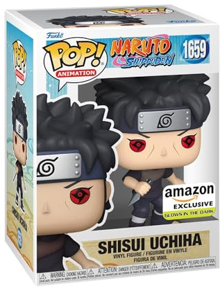 Funko POP! Animation: Naruto - Shisui Uchiha with Kunai - Amazon Exclusive | Offizieller Fanartikel und Merch - Vinyl Sammelfigur als Regal Deko - Geschenkidee zum Geburtstag für Fans und Sammler