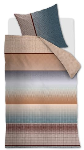Beddinghouse Mako-Satin-Bettwäsche-Garnitur Odette Farbe Blau Größe 135 x 200 cm + 1x 80 x 80 cm