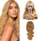 Hxxcoup Lace Perücke Echthaar Perücke für Damen 13x4 Transparent Lace Frontal Perücken Human Hair Wig Body Wave Wig 30 Inch Wig Perücken Lange Blonde Haare Perücken Pre Plucked 30 Zoll