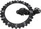 ciciglow 3D-Uhr mit Beweglichem Zahnrad, Einseitiges Mechanisches Zahnrad, Drehbares Stundenrad, Wandkunst, Dekorative Uhr für Zuhause und Wohnzimmer (Black)