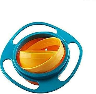 Giratorio Cuenco de Alimentación,Tazón para bebé Gyro Plato 360,Cuenco para Bebé,Cuencos Bebe Plato Giratorio Antiderrames,Plato Infantil 360 Tazón Giratorio,Gyro Bowl para Bebés Niños