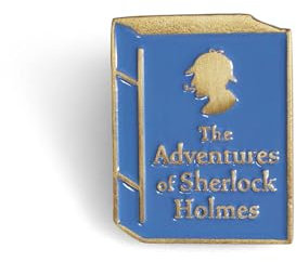 Anstecknadel – Pulteney Press (Sherlock Holmes), 3,8 x 3,8 cm, Zinklegierung/Emaille, kein Edelstein, 1.5 x 1.5 Inch, Zinklegierung/Emaille, Kein Edelstein