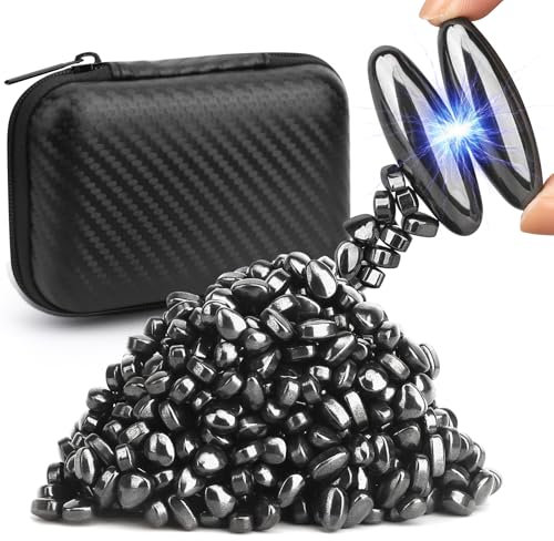 Cooler Zappelmagnet aus Ferrit-Knete für Erwachsene, neuartiger Schleim-Knete, magnetische Steine ​​mit Rassel-Zappelmagneten in Schlangenform, Anti-Angst-Stressabbau-Schreibtischdekor fürs Büro