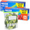 Ziplock Freezer Bags 60pcs, 1L Food Storage Bags BPA Free Sandwich Bag Reusable Zip Seal Plastic Bag with Expandable Bottom for Food, Meat, Grains, Fruits, Vegetables