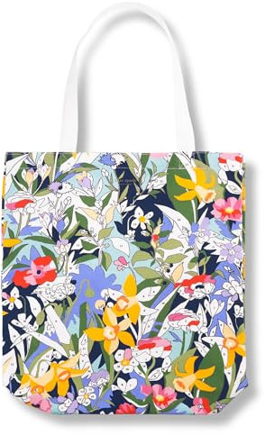 kate spade new york Canvas-Tragetasche für Damen, süße Tragetasche für Arbeit oder Lehrer, Strandtasche, Büchertasche mit Tasche, Malen nach Zahlen, Small