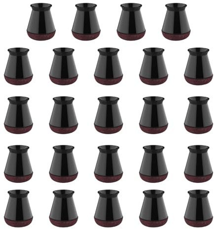 Nicear Lot de 24 embouts de pieds de chaise en feutre, adaptés à différents pieds de meubles carrés