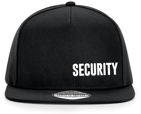 Huuraa Cappy Mütze Security Schriftzug Geschenk | Baseballkappe Basecap Kappe Geschenkidee Unisex Baseball Cap