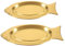 GRADENEVE 2piezas Plato Inoxidable Forma De Pescado Bandeja Para Alimentos Para y Decoración De Mesa