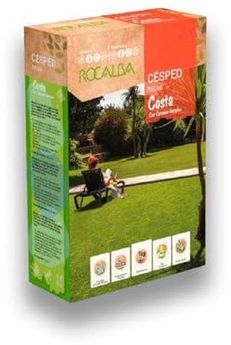 Semillas Césped COSTA con Grama Fina Cynodon 1 KG para 35 m2| Ideal para Climas Mediterráneos Cálidos | Alta Resistencia al Calor y Sequía y pisada frecuentes | Césped Verde Todo el Año | Nexum Market