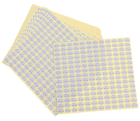 Artibetter 6 Beutel Qc-Passed-Aufkleber: Qc-Passed-etikettenaufkleber Für Verpackung Und Lagerverwaltung Ovale Klebeetiketten Für Und Produktinspektion