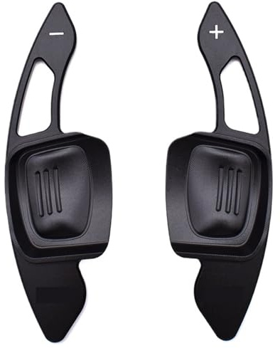 2 Pezzi Paddle Cambio Volante Dell'Auto Sostituzione per Volkswagen Golf 8 MK8 GTI RLine Tigua Viloran CC Touareg Tayron Multivan Pasat Sharan, Durevole Paletta Cambio Volante In Alluminio Decorazione