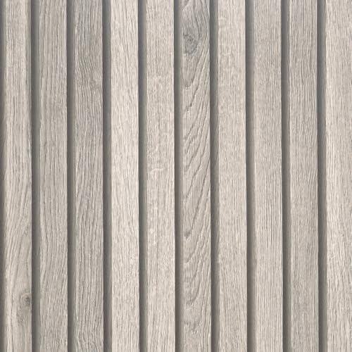 VEELIKE Tapete Holzpaneele Wand Selbstklebend 60 cm × 300 cm Klebefolie Möbel Holzoptik Grau Holztapete Holzpaneele Tapete Wohnzimmer Schlafzimmer Klebefolie Arbeitsplatte Küche Schrank Abwaschbare