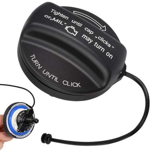 Vunanvu Tankdeckel mit Halteband Kompatibel mit BMW 1 3 5 7 X1 X3 X5 E46 E90 E60 E65 MINI Cooper R50 Tankverschluss Benzin Ersatz Robuster Auto Kraftstofftankdeckel Halteband Tankdeckel
