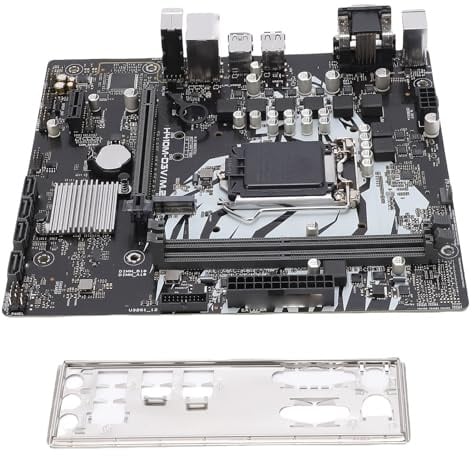 Yanmis H410M D3V-Motherboard, LGA1200-CPU, 2xDDR4-Speicher, PCI E X16, SATA 3.0, M.2-Steckplatz, USB 3.0, VGA, DVI, M ATX-Computer-Motherboard