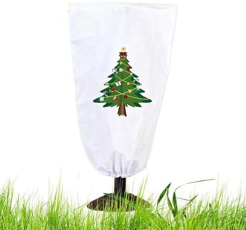 Generisch Wiederverwendbare Pflanzenabdeckungen für den Winter – Sonnenschutz mit Reißverschluss | Frostdecke-Schutzfolie, Strauchbaum-Mulch-Pflanzenabdeckung für Rosenbaum-Strauch-Busch-Rasenhof
