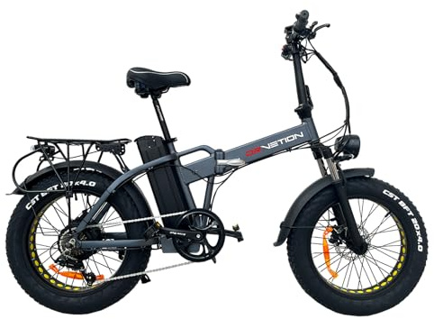 KIMDYMA AT20 E-Bike Faltrad 250W für Erwachsene, 48V 20AH Akku, Reichweite 110 km, 20x4.0 Fat Reifen, Frontfederung und 7-Gang – ideal für Stadt, Wald & Feldwege