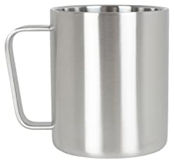 Lifeventure Stainless Steel Mug – Strong Corrosion Resistant Mug Ideal for Camping or Travel,Silver