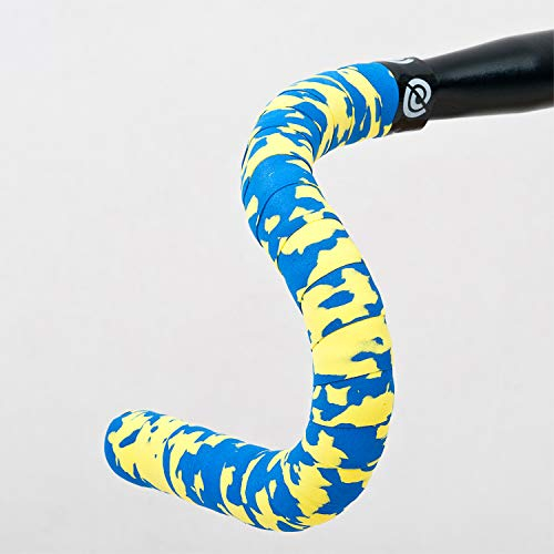 Bike Ribbon BikeRibbon Lenkerband Cork Plus, gelb-blau, One Size