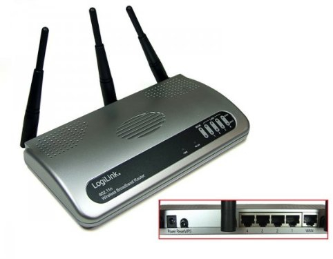 LogiLink Wireless LAN Broadband Router 300 MBit 802.11n