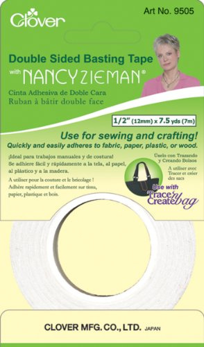 Clover Double-Sided Basting Tape W/Nancy Zieman-.5 X7.5yd