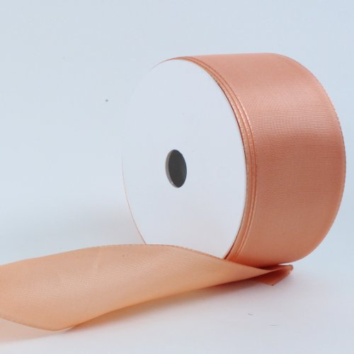 Geschenkband Band Schleife Schleifenband Dekoband Tischband Viscose Visco 60 mm breit, 1 Rolle à 50 m (lachs)