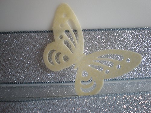 24 Gorgeous Precut Pale Yellow Lemon Cut Out Style Edible Wafer Paper Butterfly Cake Toppers Decorations